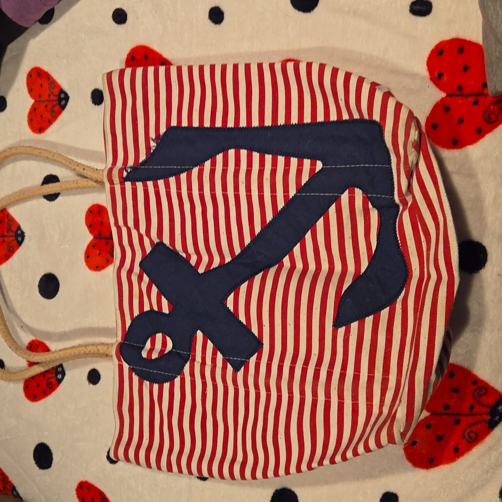 Canvas Anchor Beach Bag